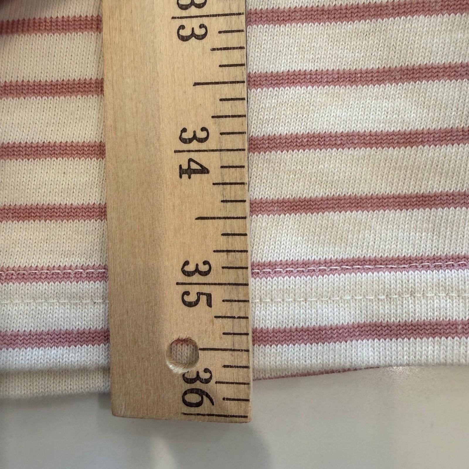 NWT Buffalo David Bitton Striped T-Shirt Everyday Dress Sz S Rose Cream Knit NWT