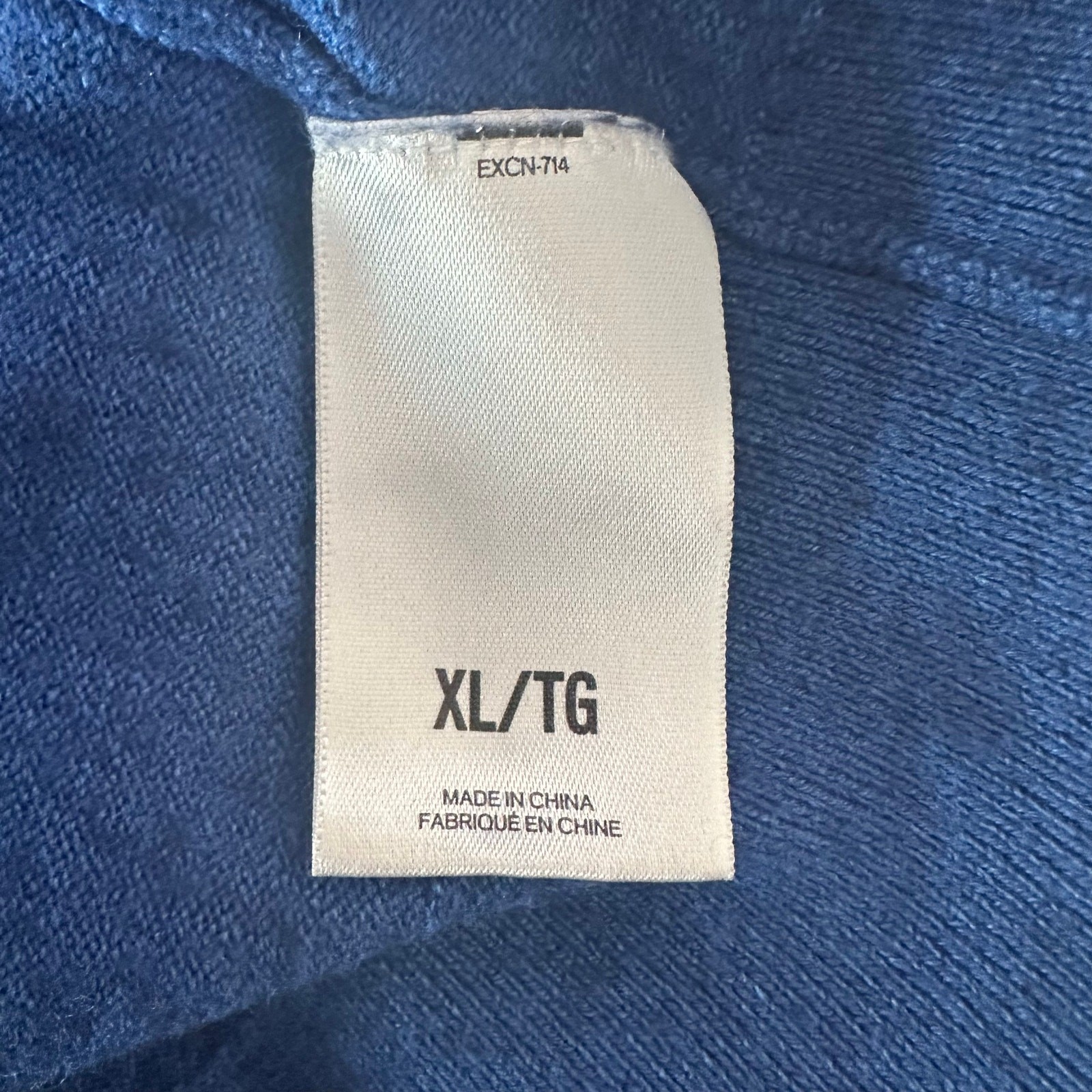 Express Men’s V-Neck Merino Wool Blend Long Sleeve Sweater Size XL Blue Office