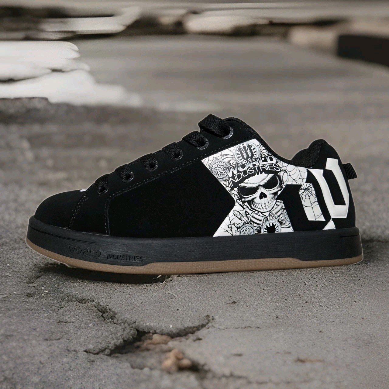 Men’s World Industries Reflect Skate Shoes – Black/White