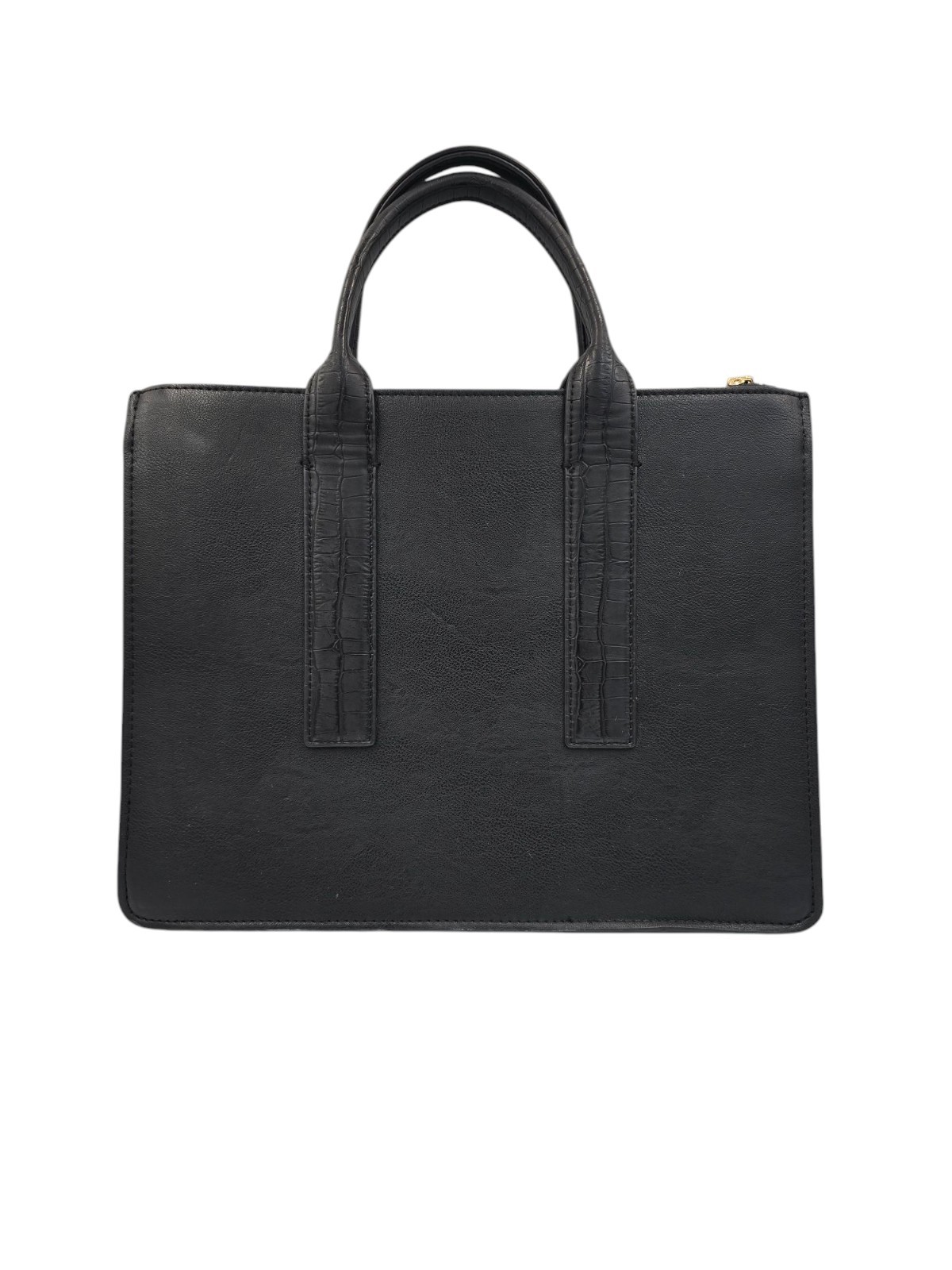 Large Tahari Double Handle Purse Tote Bag 13.5″x10.25″x6″ Black Very HTF RARE