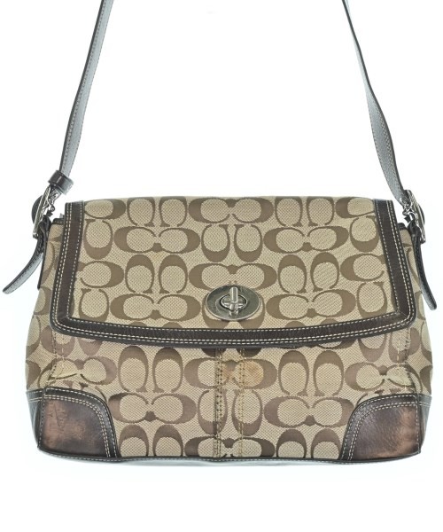 COACH Shoulder Bags BeigexBrown(Patterned) 2200691181103