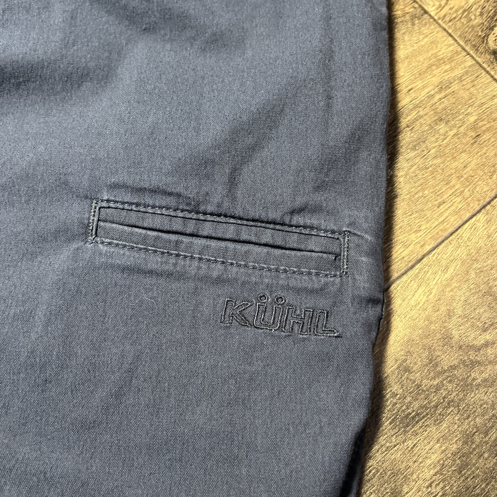 Kuhl Resistor Lite Chino Pants Men’s 30×32 Blue Stretch Hiking Commuter UPF 50+