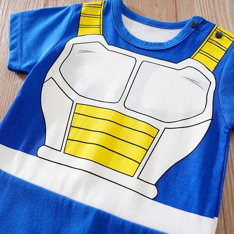 Anime Saiyan Baby Cosplay Romper Soft Cotton Newborn Jumpsuit Costume Outfit