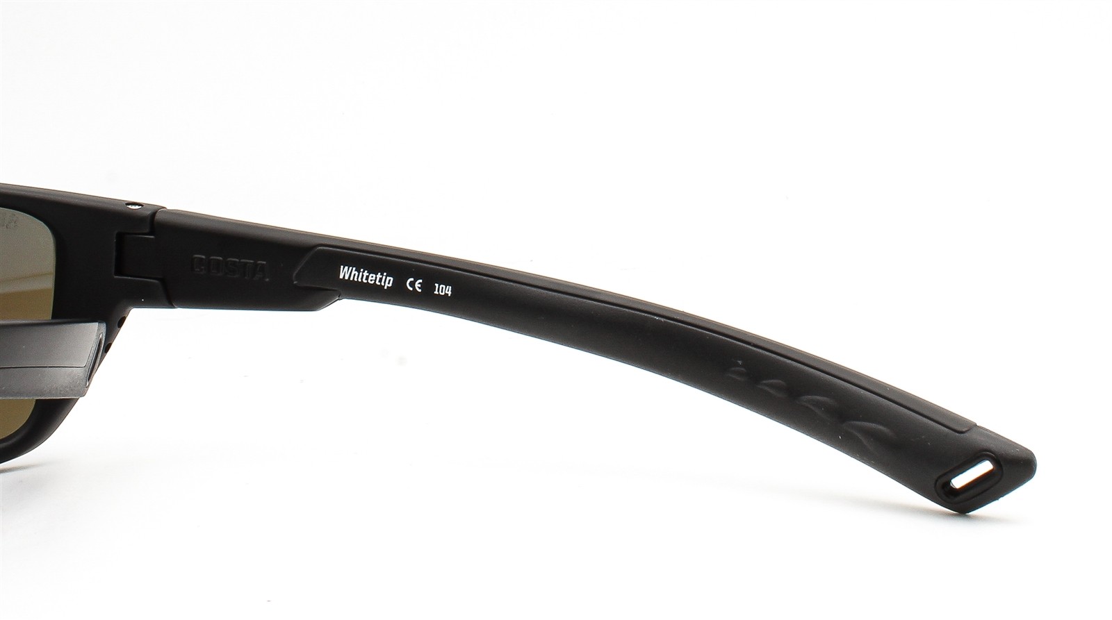 Costa Del Mar Sunglasses Whitetip Matte Blackout Blue Polarized Glass with Case