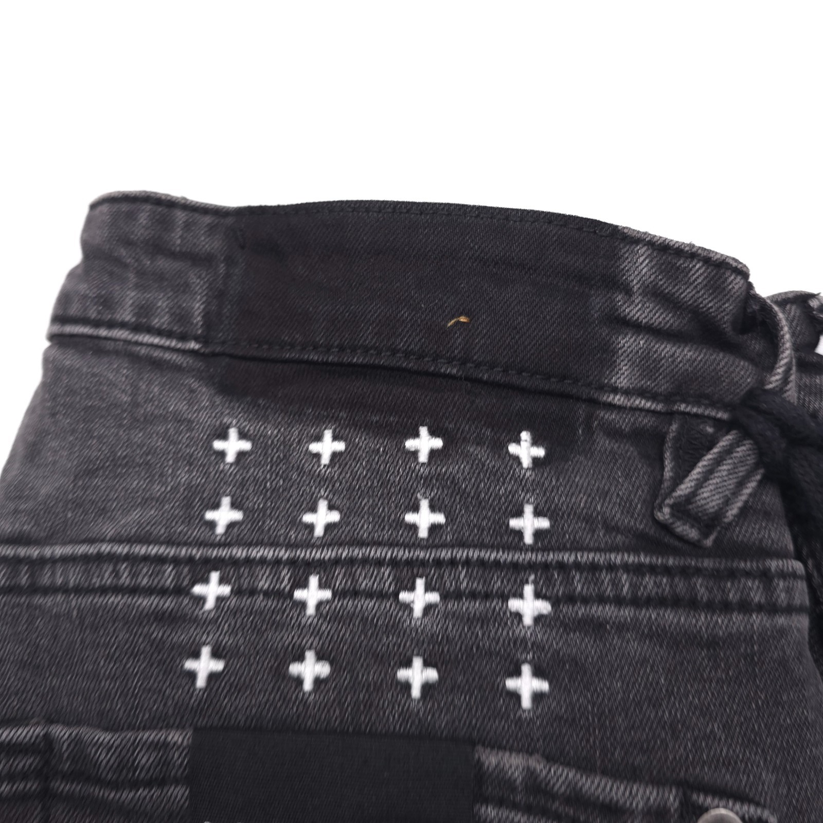 $240 Ksubi Van Winkle Chamber Black Zipped Skinny Jeans Mens Size 29