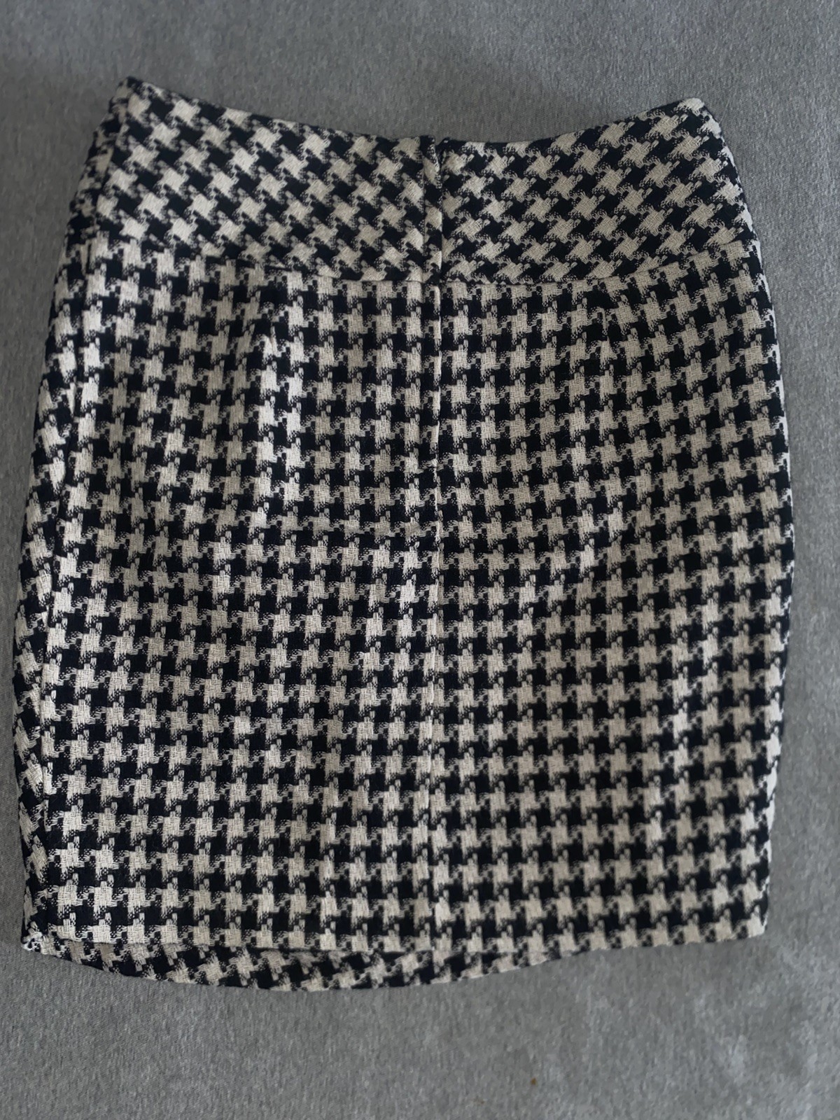 Sara Kelly by ellos Black Checked Dogtooth Mini Skirt Small EU 36
