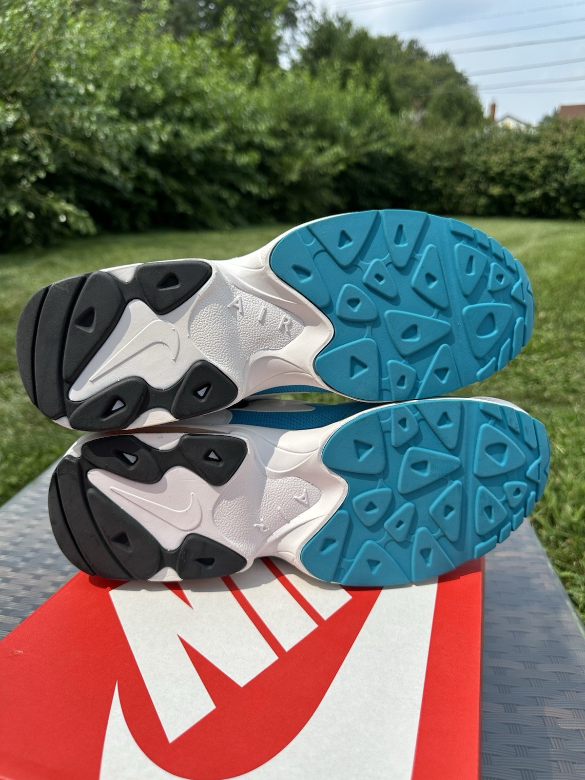 Nike Air Max2 Light OG Blue Lagoon White/Black/Blue AO1741-100 2019