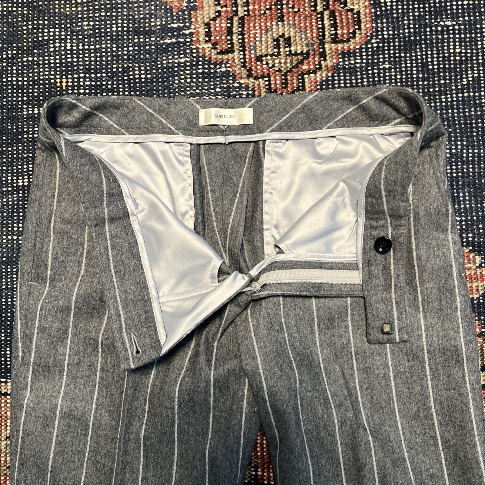 Suistudio Robin Wool Trousers New No Tag 34S. Waist 30 / Leg 28 Inches. Uk10