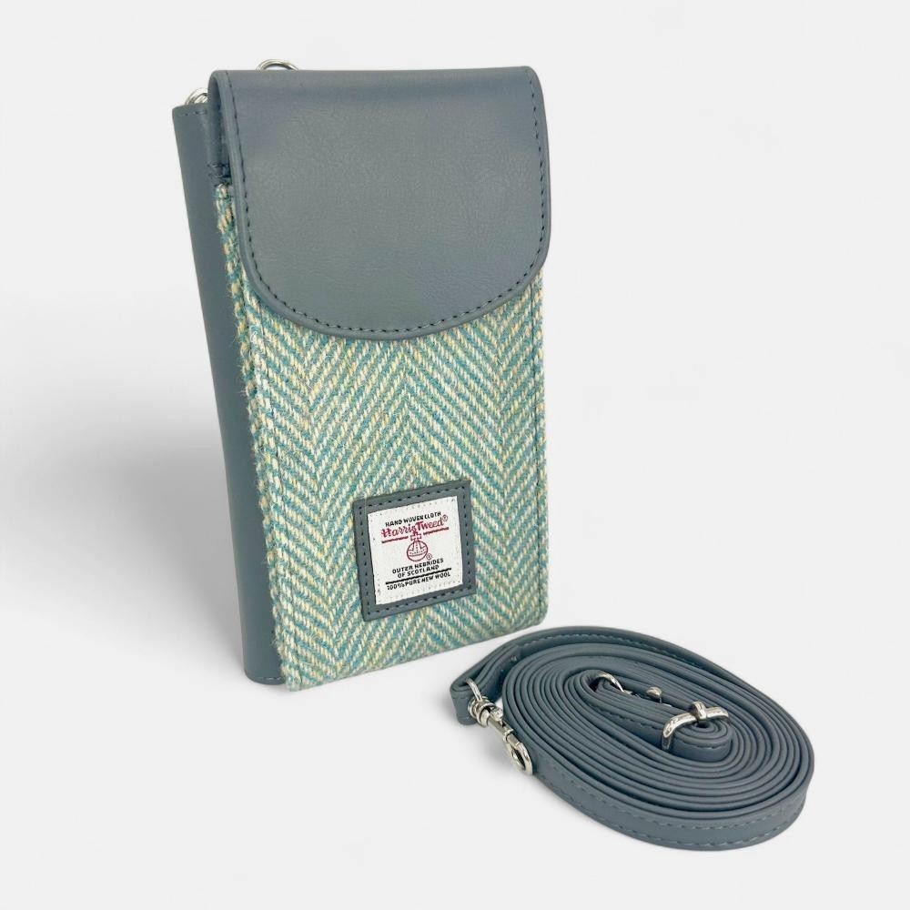 Maccessori Harris Tweed Craftsmanship Phone Purse 4.3 x 7.3 x 1.8 in