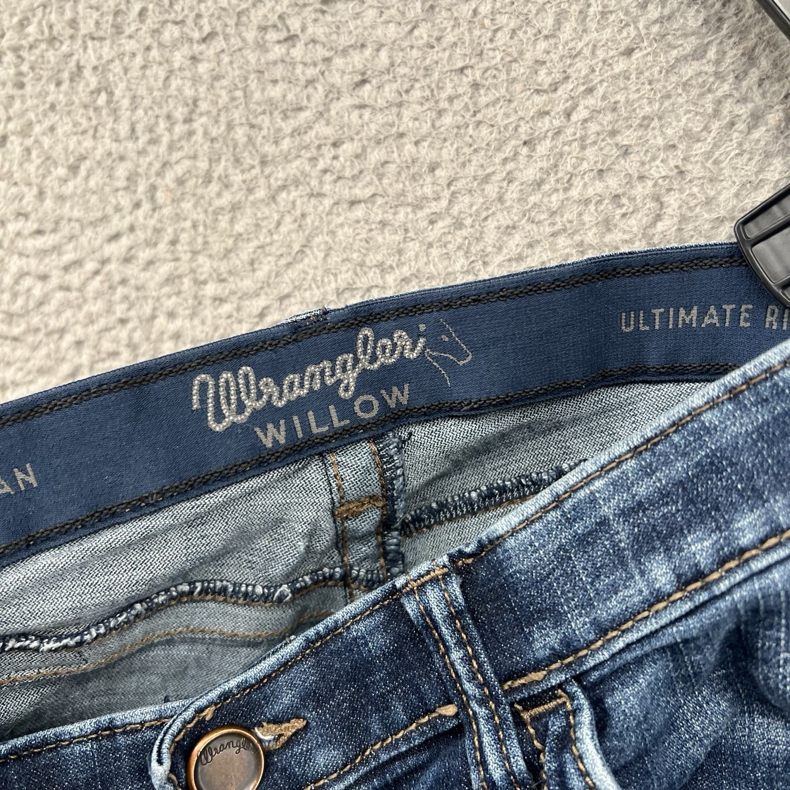Wrangler Willow Ultimate Riding Jeans Womens Fit 32×32 Blue Denim Pants Stretch