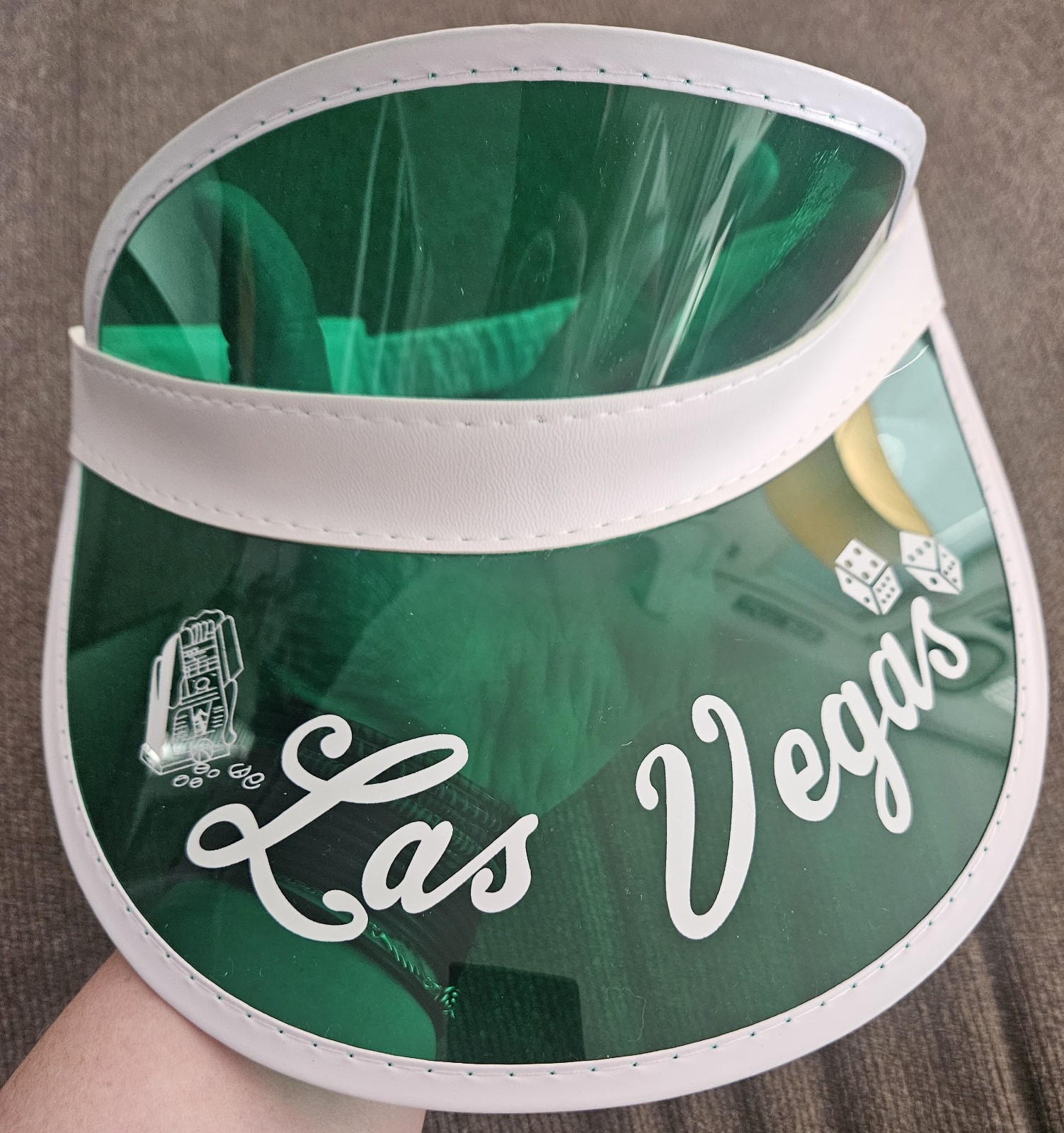 FEAR LOATHING LAS VEGAS POKER VISOR GONZO Hunter S Thompson Green Dealer RARE!🃏