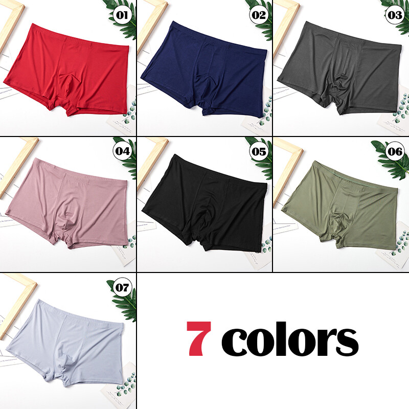 Modal Oversized Men’s Underwear Boxers Breathable Mid Waist L-10XL 40-150kg