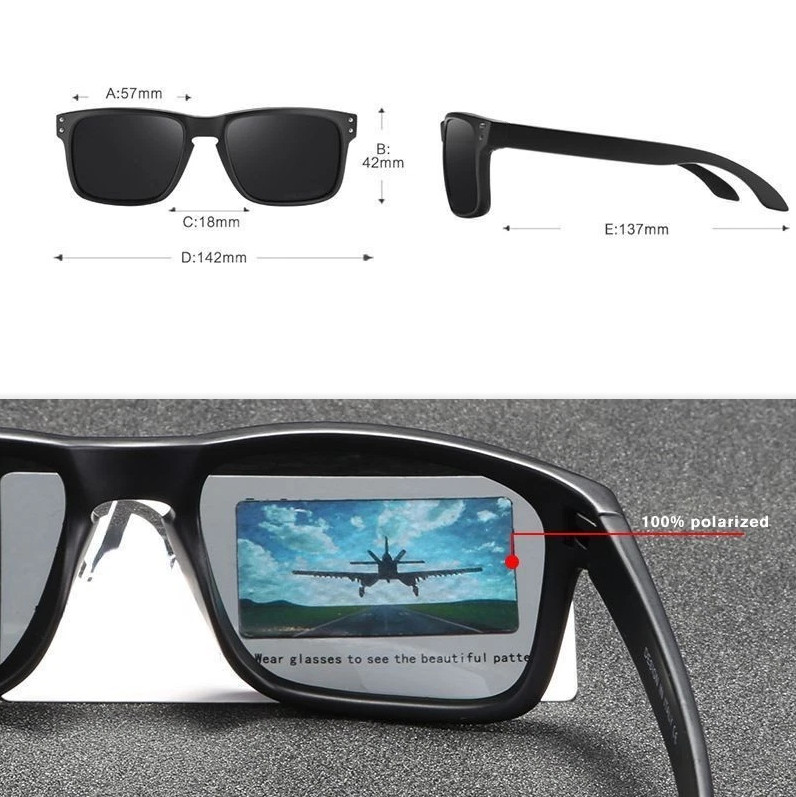 Oakley Holbrook Sunglasses Grey Smoke Clear Frame Blue Mirror Polarized Lens New
