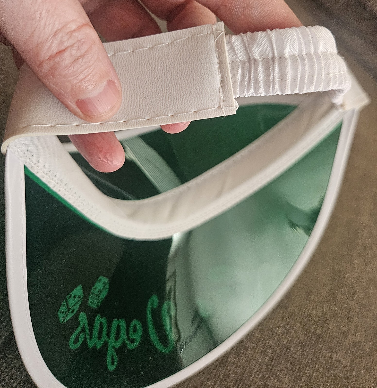 FEAR LOATHING LAS VEGAS POKER VISOR GONZO Hunter S Thompson Green Dealer RARE!🃏