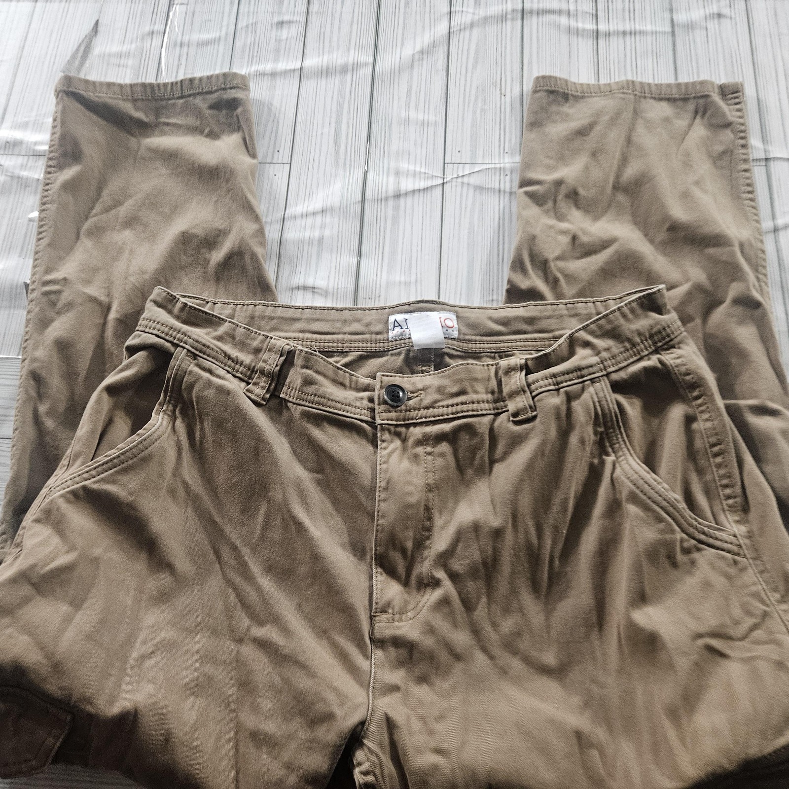 Alamo Apparels Cargo Pants Mens Khaki Brown Stretch Twill Utility Pockets