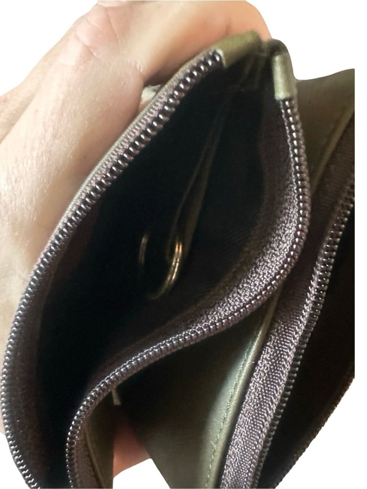 Moda Brown and Tan Leather Wallet and Pouches Set