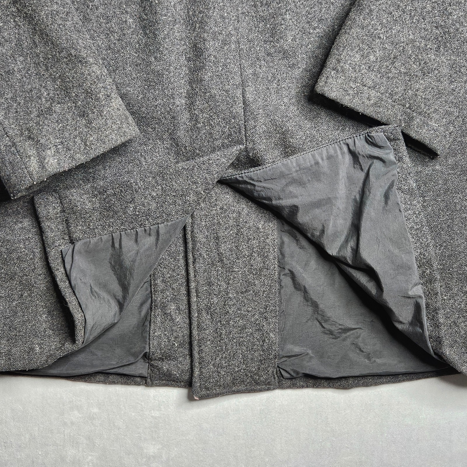 Gap Peacoat Mens XL Gray Wool Blend Button Up Pockets Single Vent Winter Classic