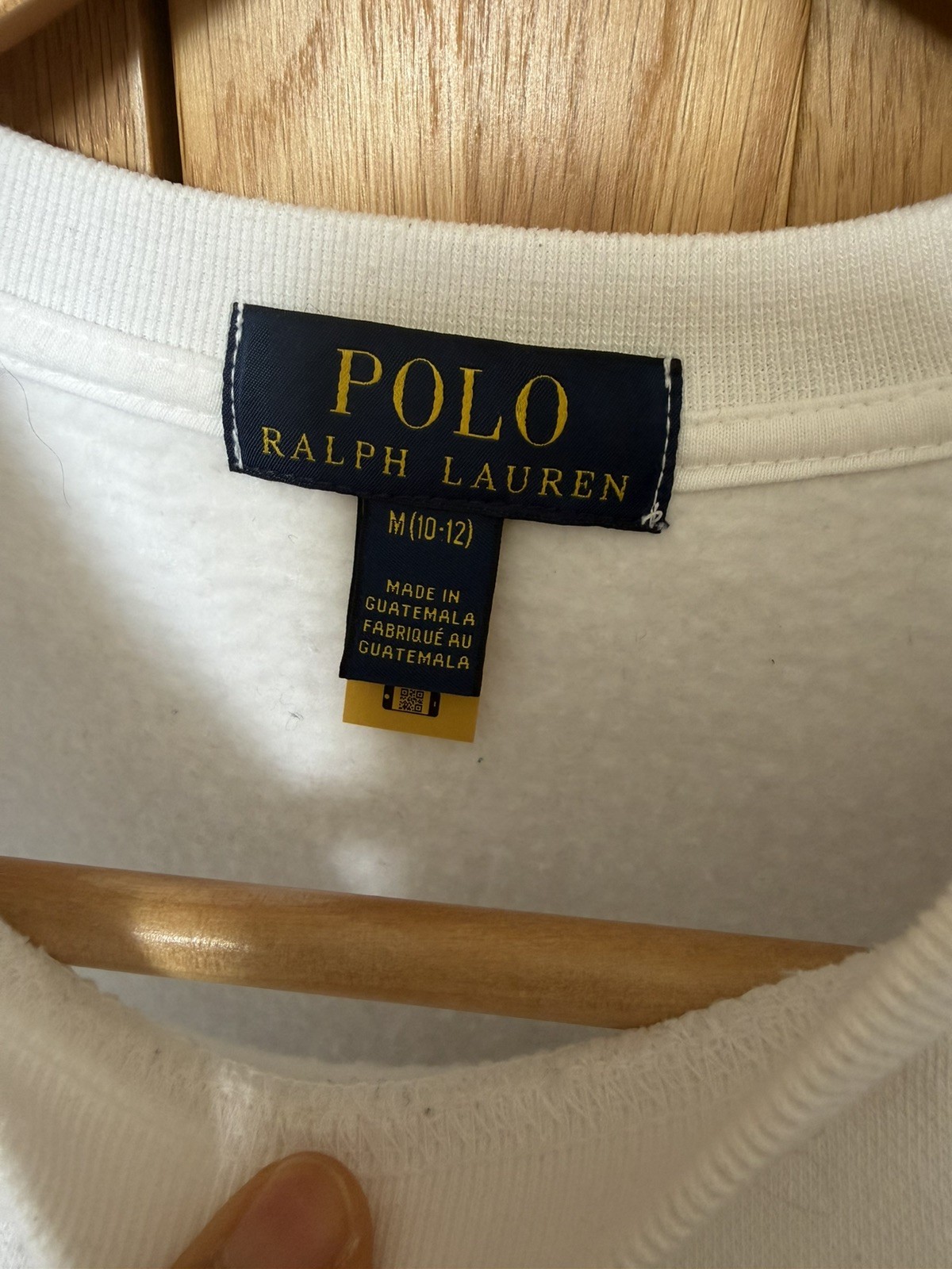 POLO RALPH LAUREN WOMENS POLO BEAR COTTON SWEATSHIRT SIZE XS ( 10-12 years)