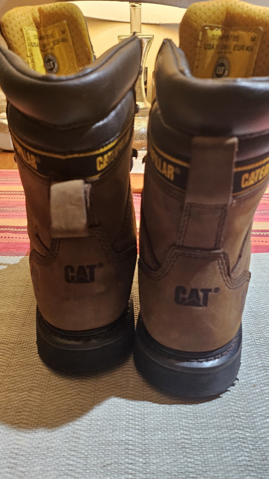 Caterpillar Mens SALVO 8″ WP Steel Toe Thinsulate Work Industrial Boots US 7.5