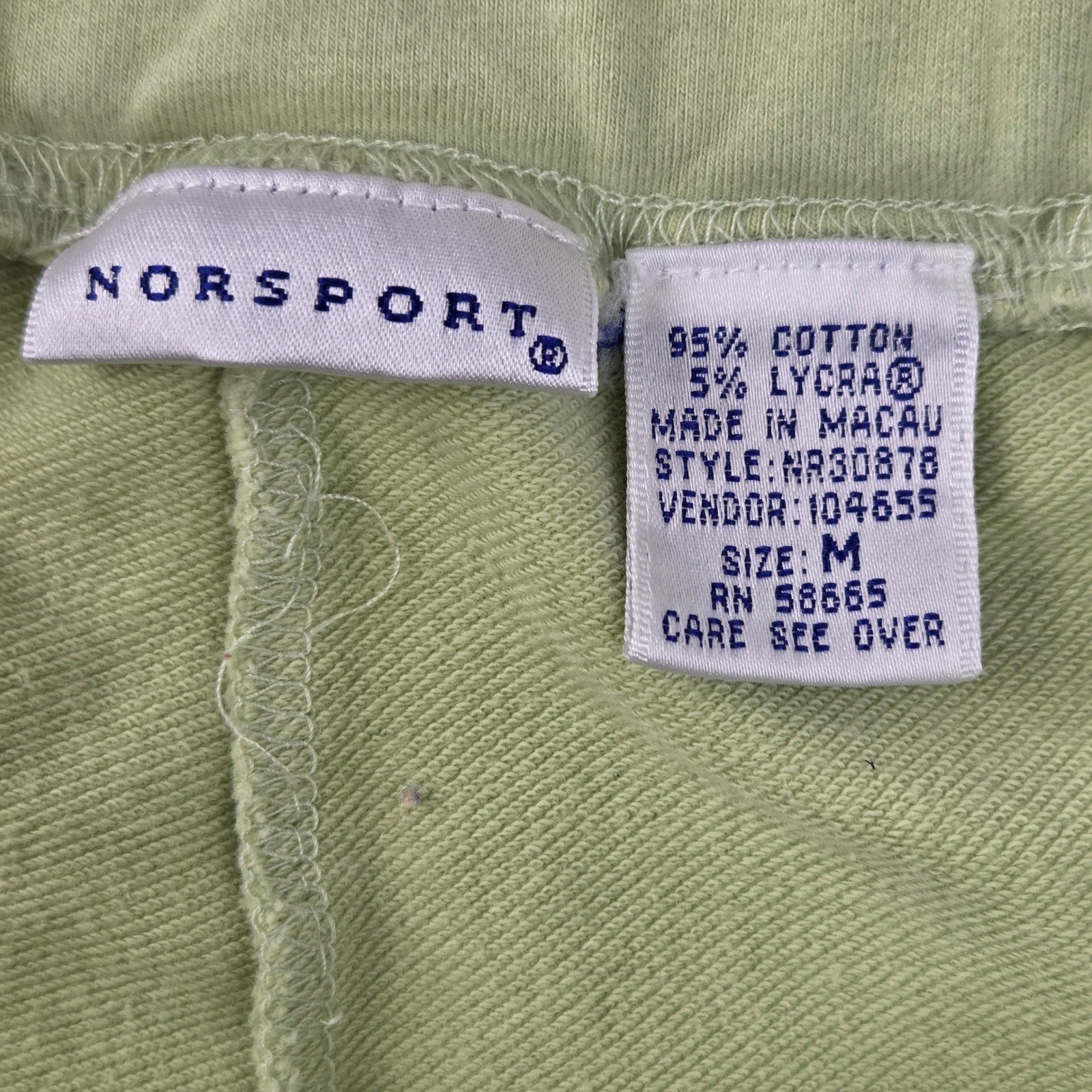 Norsport Sweatpants Women Medium Green Excellent Drawstring Pockets NR30878