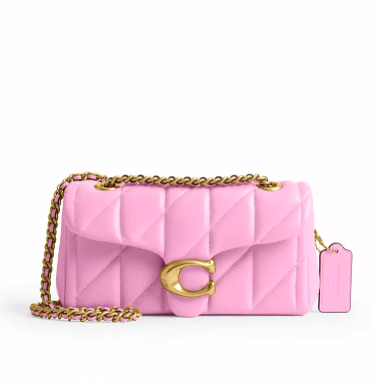 COACH Tabby Shoulder Bag 20 Quilted Flower Pink CP149 B4VDT