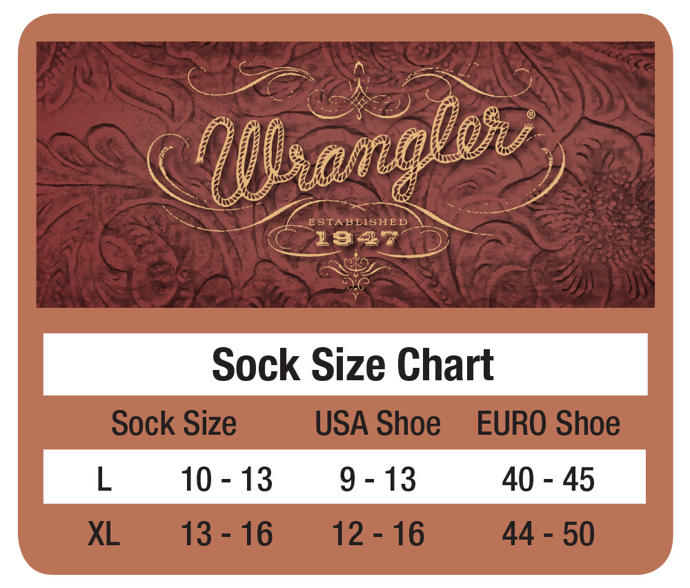 Wrangler Mens Western Boot Cushion Over the Calf Socks 3 Pair Pack