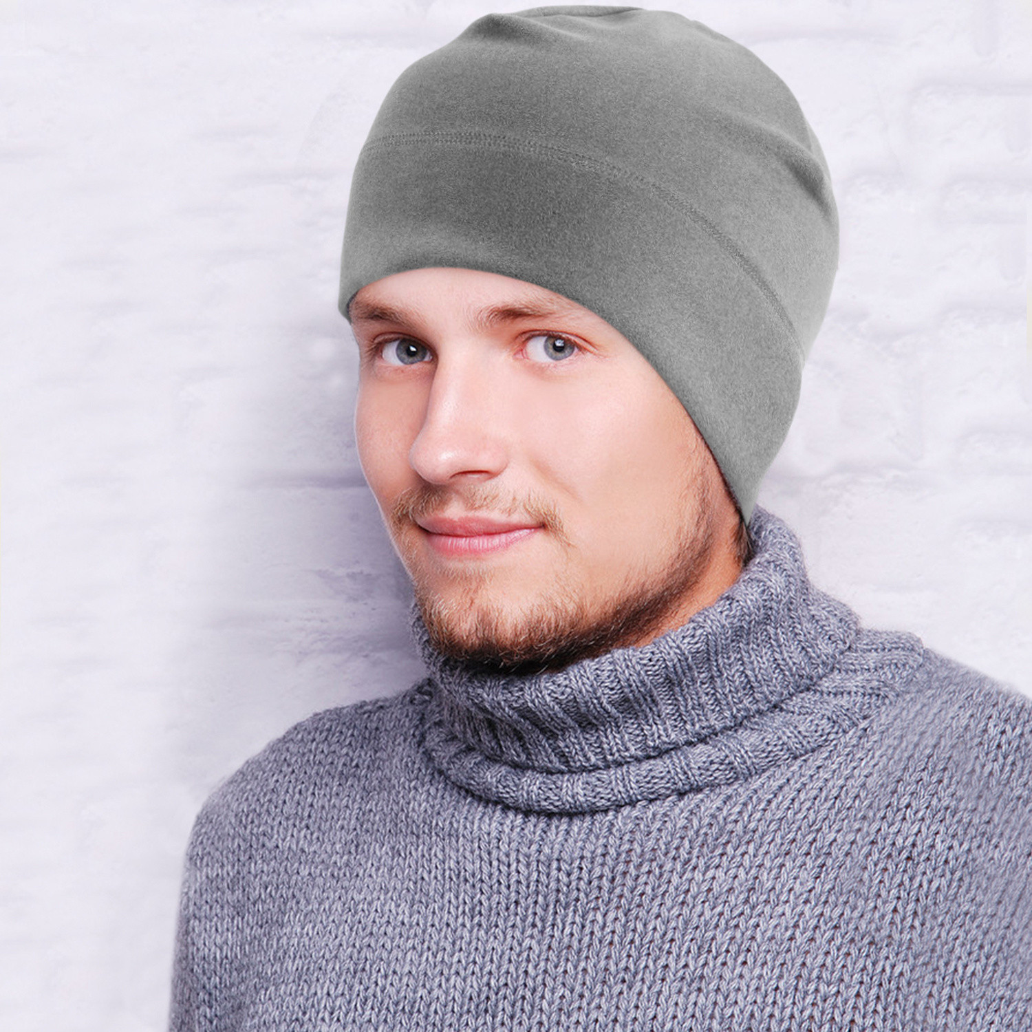 Winter Warm Cap Windproof Fleece Hat Skull Cap Running Beanie Hat for Men Women