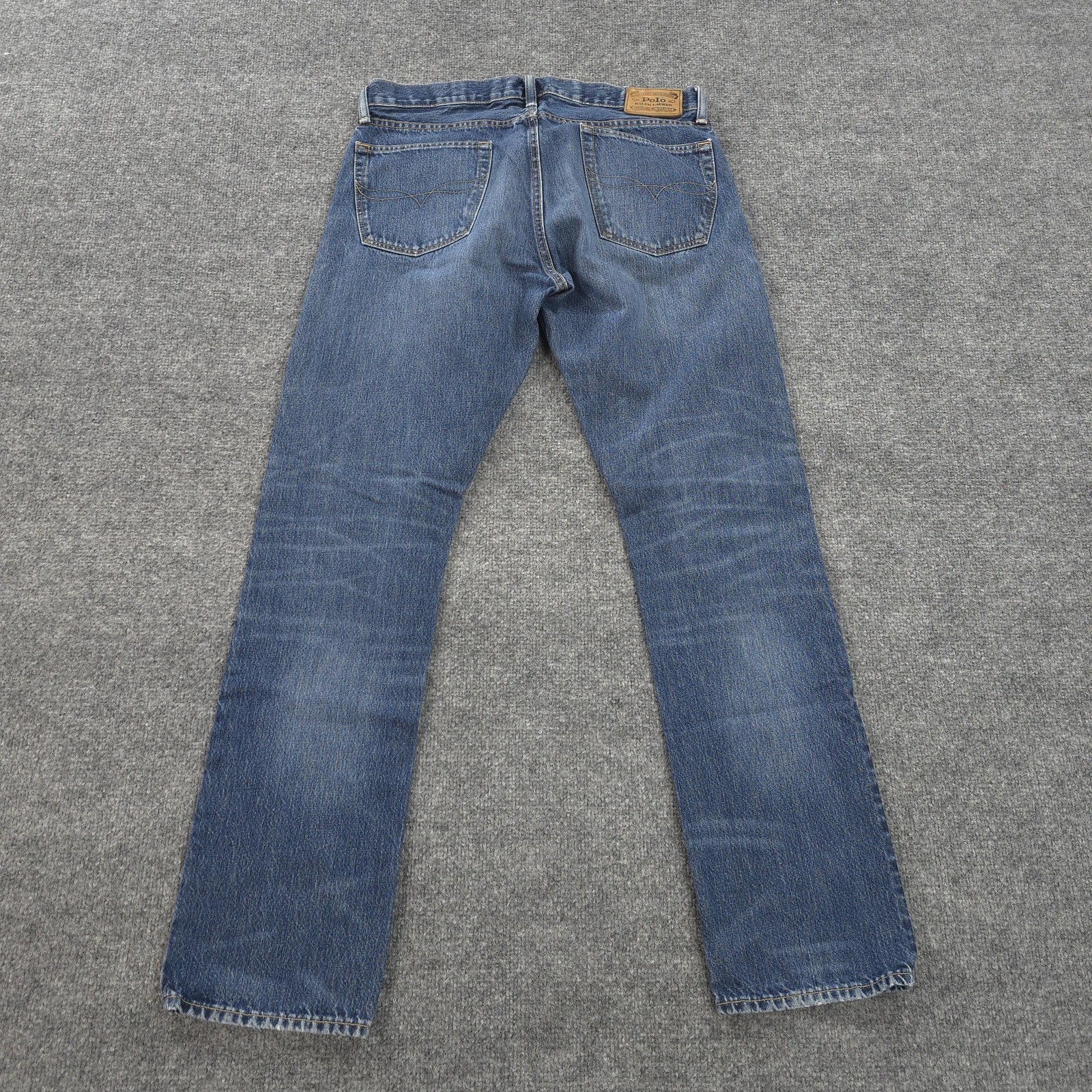 Polo Ralph Lauren Jeans Mens 34×32 Blue Varick Slim Straight Denim Casual Prep