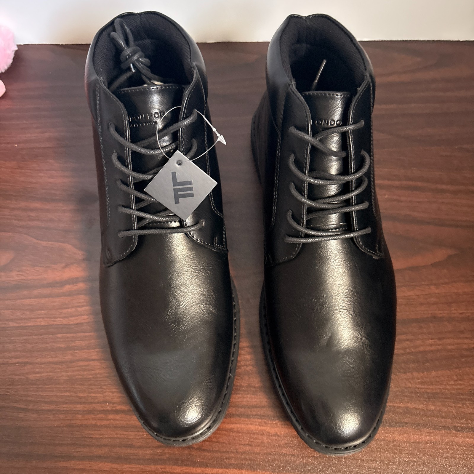 London Fog Collection Memory Foam LFM-Tyler Chukka Black Size 11M New NWT