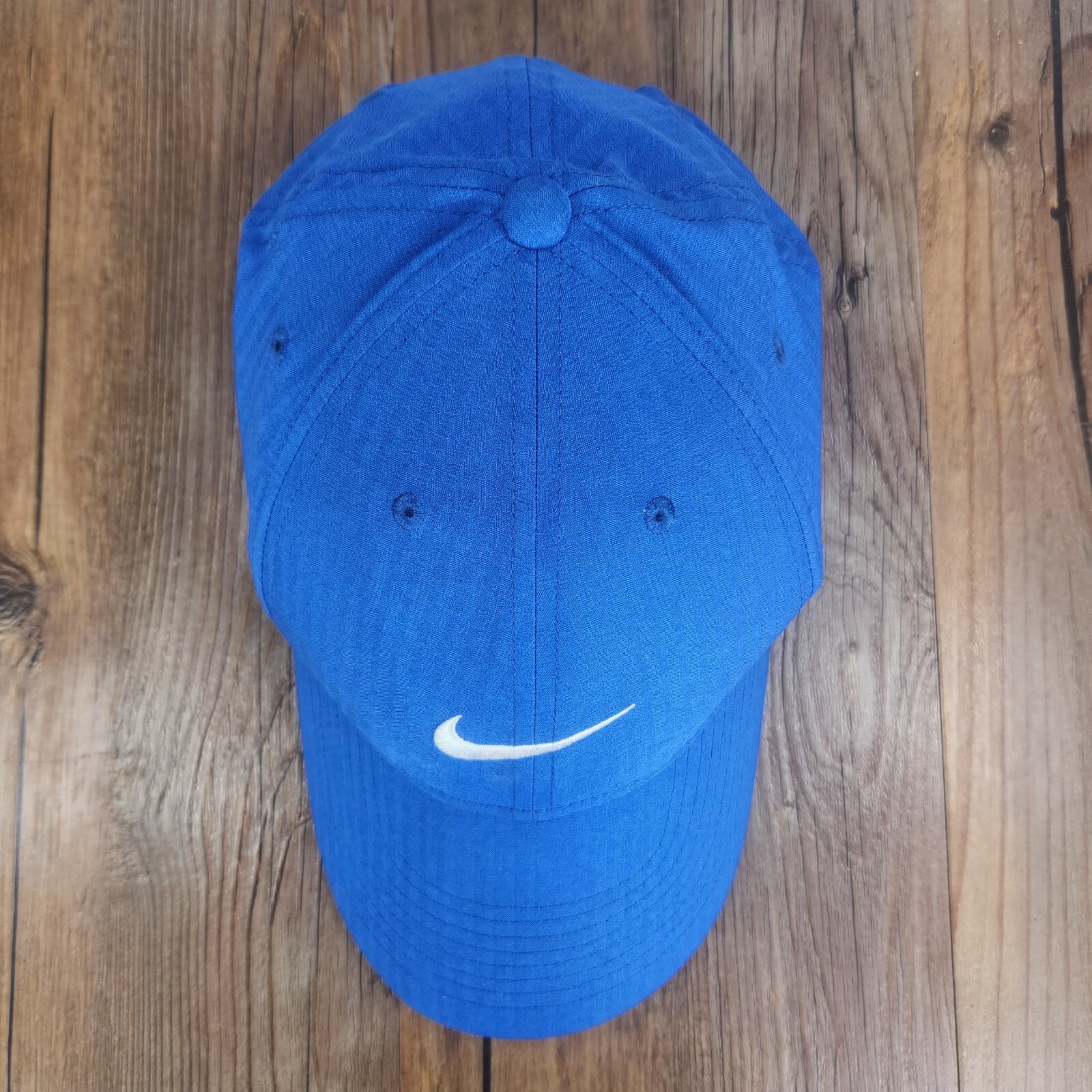 Nike Legacy91 Dri-Fit Strapback Hat Cap Blue Running Athletic Sports Swoosh Gym