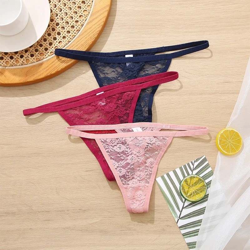 4 Pack Womens mini Thongs Micro G-String Sexy Silky Underwear Lingerie Panties