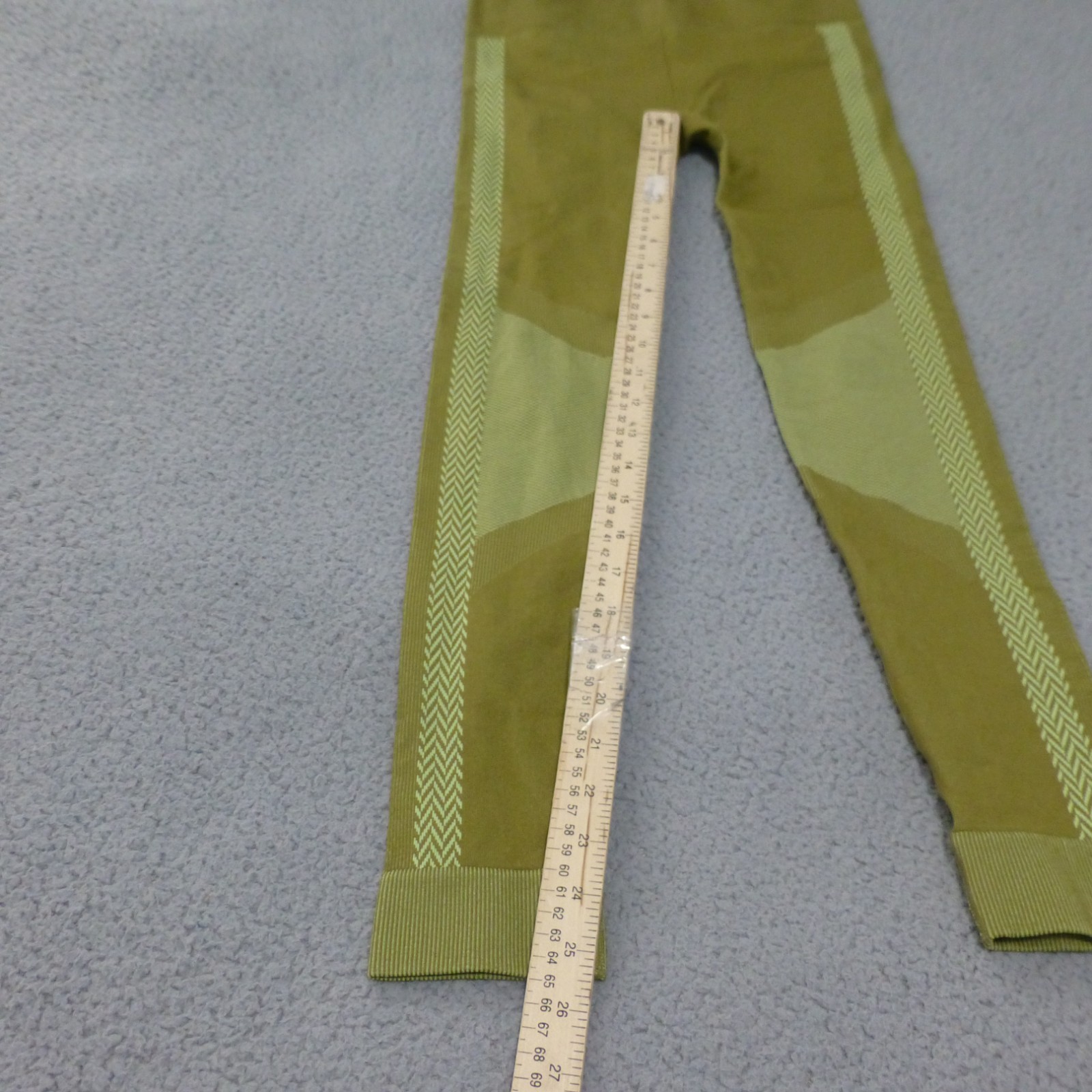 Fabletics Leggings Womens Medium Full Length Green Pull On Compression
