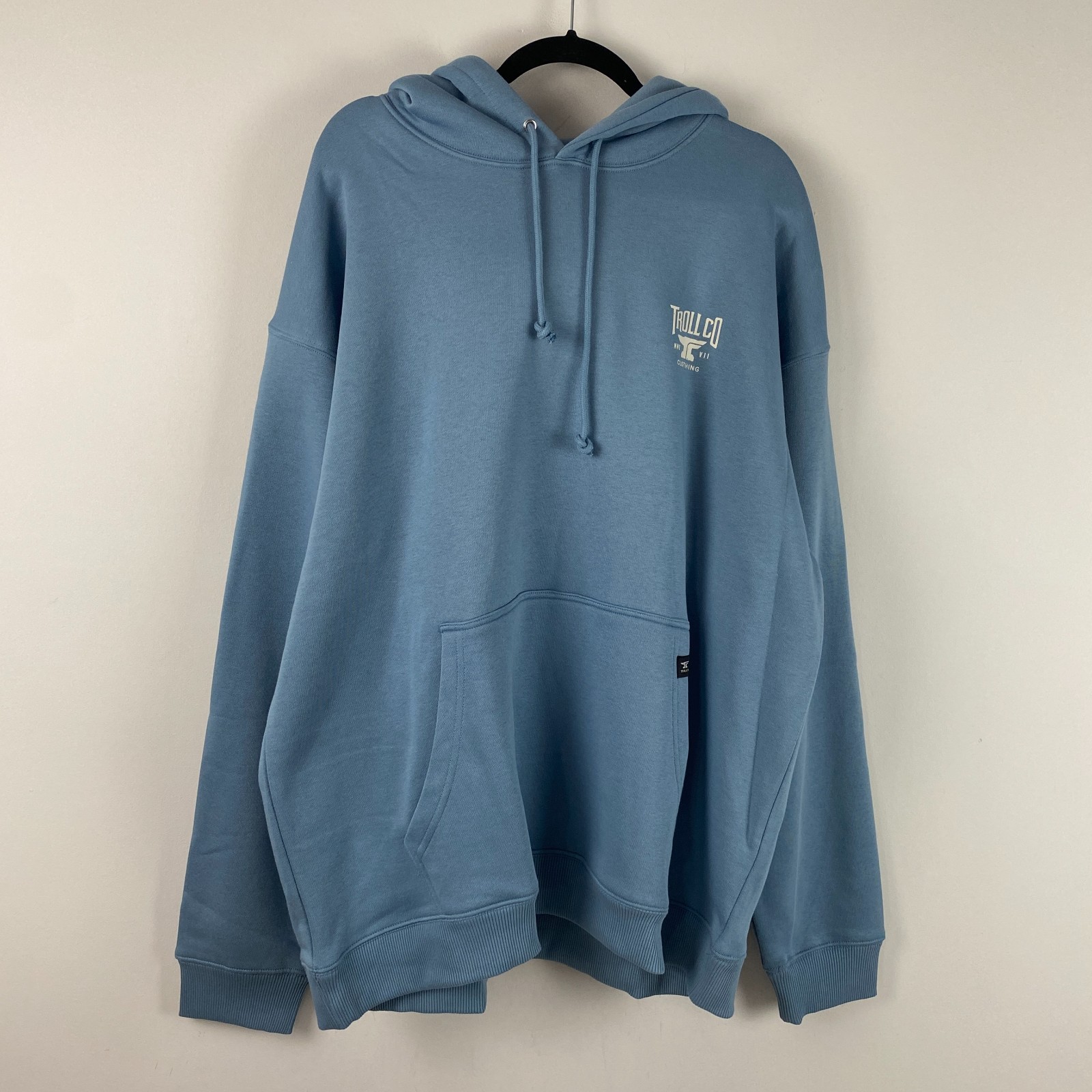 Troll Co. Eagle Eye Hoodie Mens 2XL Blue Pullover Dirty Hands Clean Money