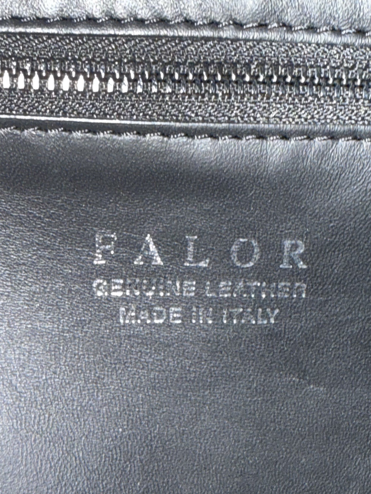 Falor Italy Black Woven Leather Shoulder Bag Hobo RARE Magnetic Closure NWT
