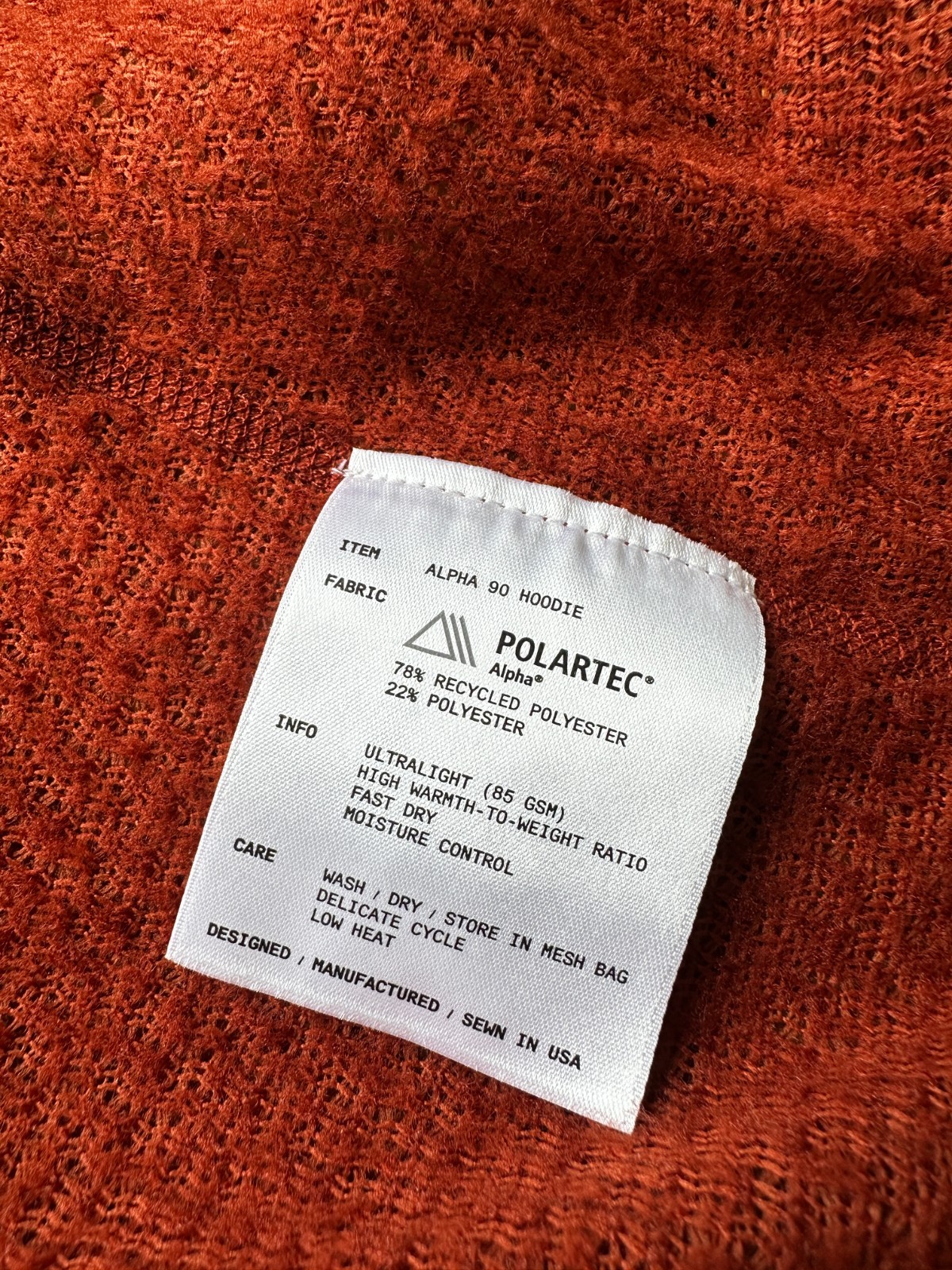 Senchi Designs Men’s Sienna Half Zip Hoodie, Size L (Repaired)