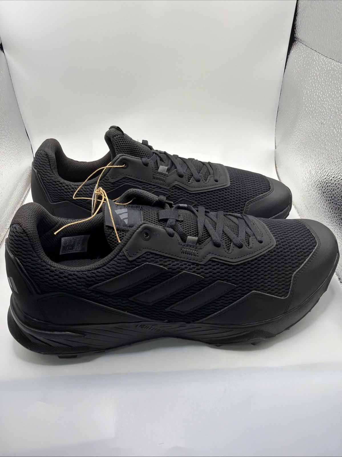 Adidas Men’s Pedivista All Black Trail Hiking Running Shoes Size 12. New