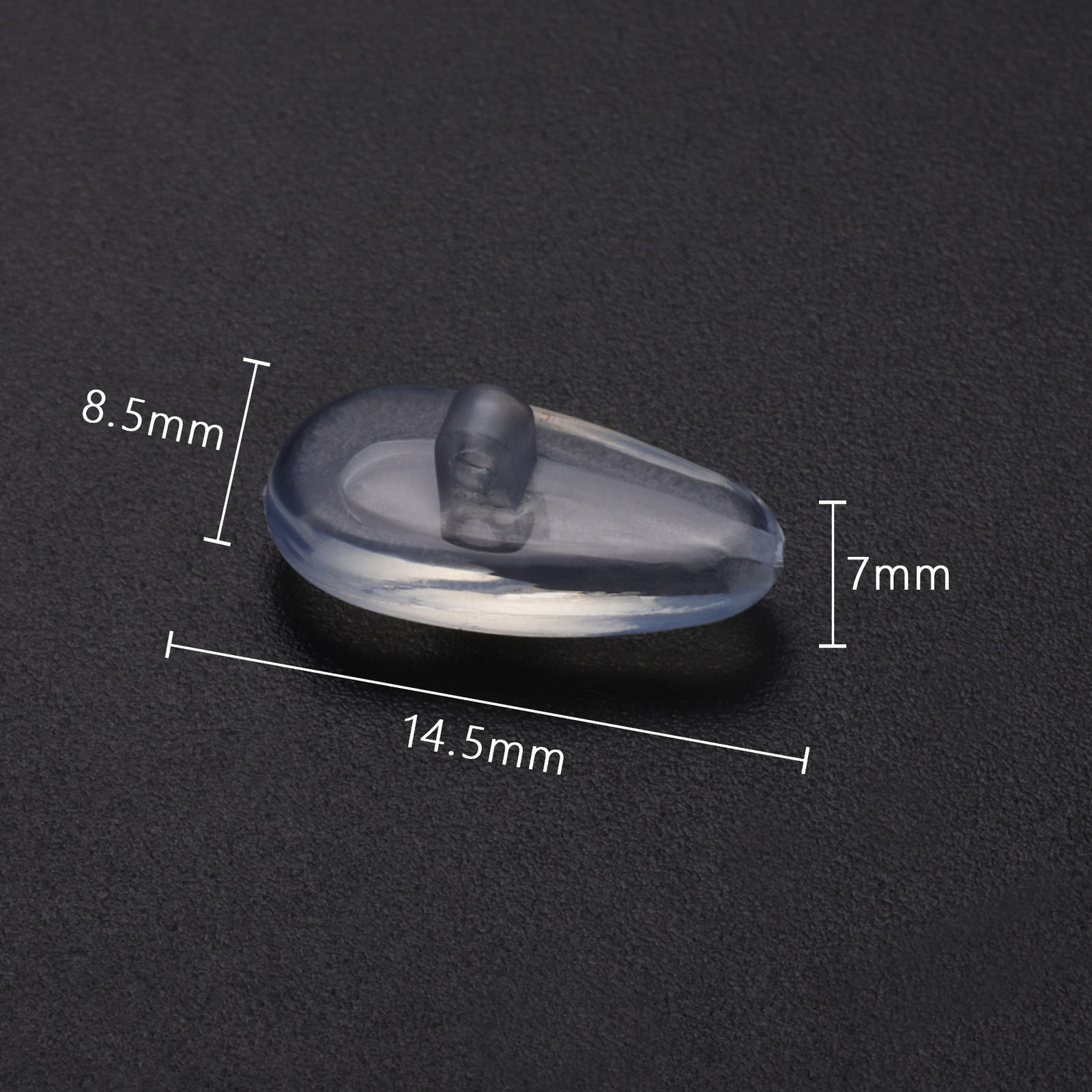 Silicone Replacement Crystal Clear Nose Piece For-Costa Del Mar Helo