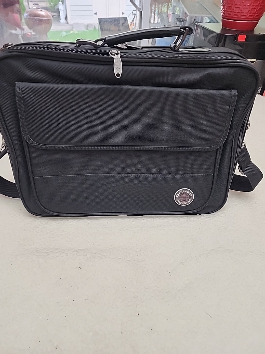 Transworld Swinstar Laptop documents, Black Briefcase Bag Laptop 17″×13″×3″