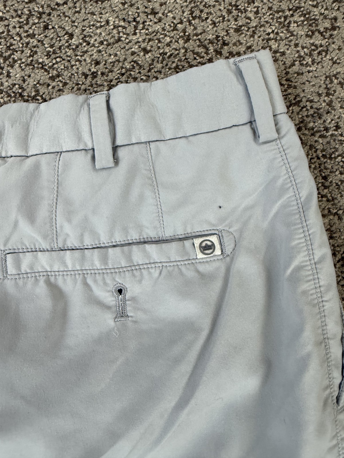 Peter Millar Featherweight Seersucker Shorts Perf Nylon Poly Multicolor 36