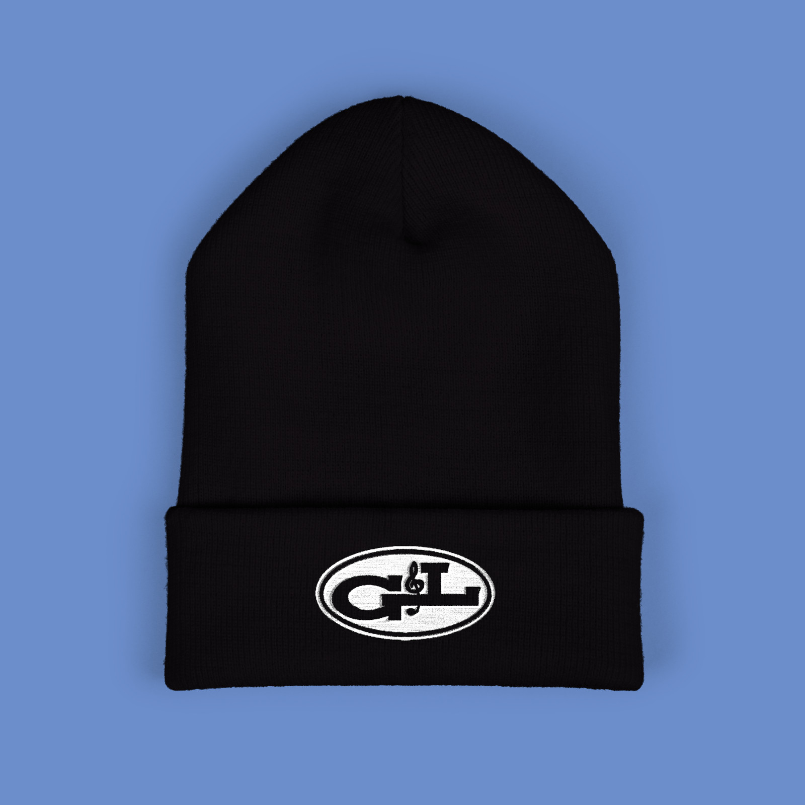 G&L Guitars Embroidered Classic Winter Black Beanie Hat