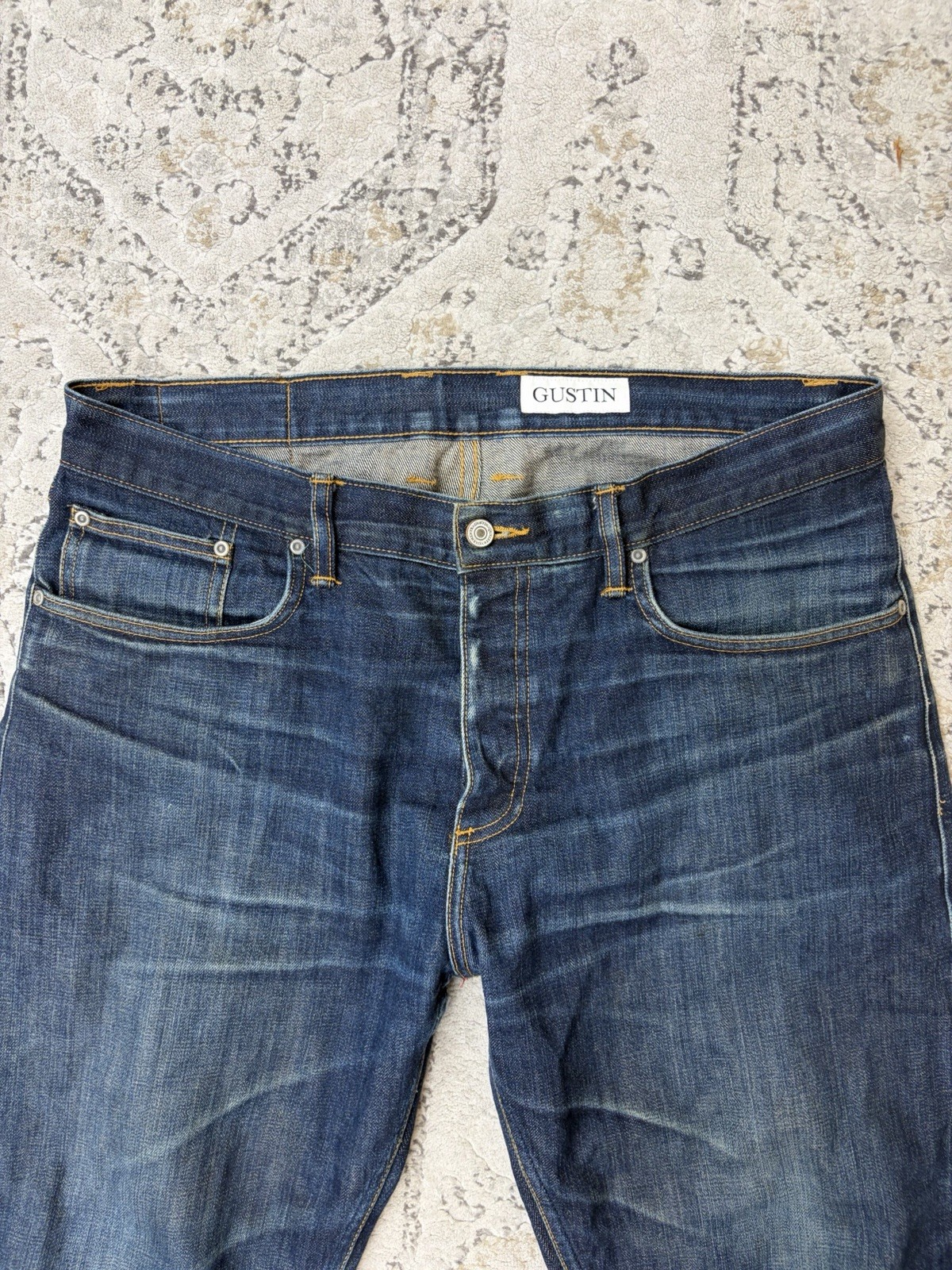 Gustin California Straight Raw Selvedge denim jeans Men’s size 38