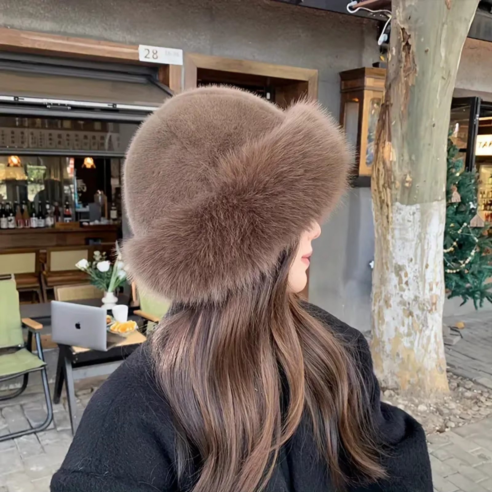 Plush Mongolian Hat for Women – Cute & Warm Winter Hat Soft Cozy Fall/Autumn Hat