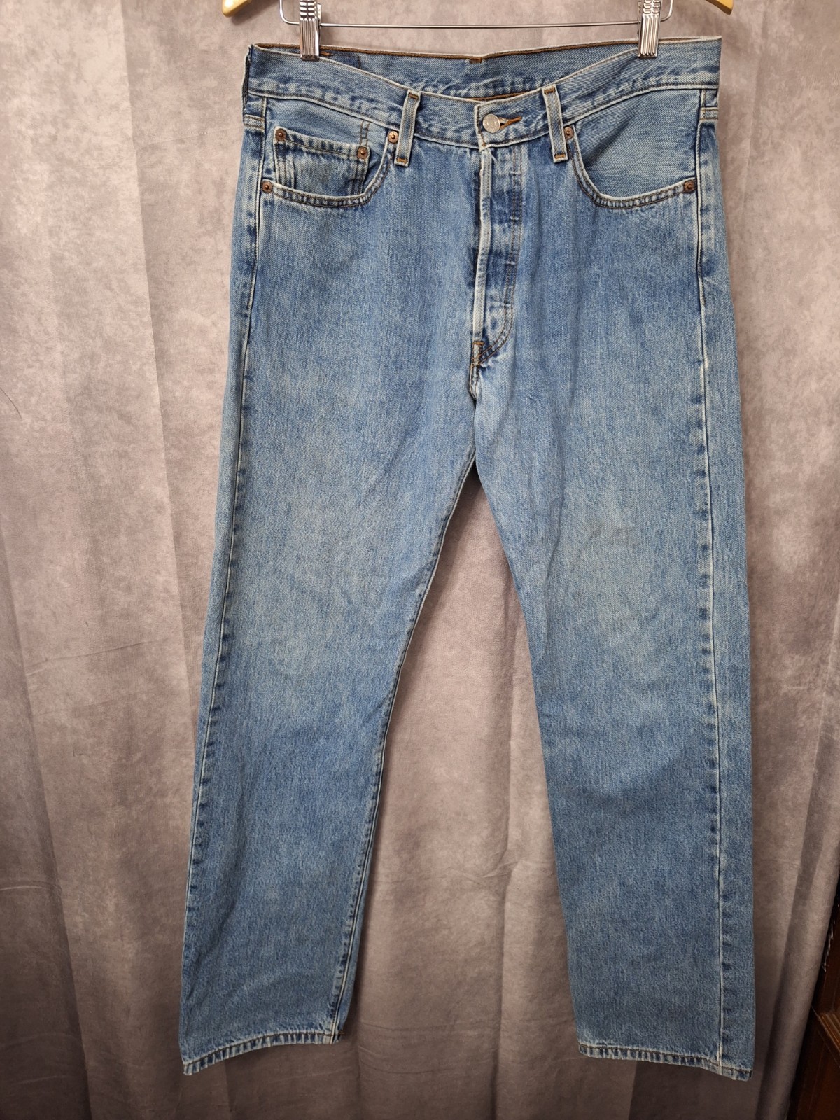 Vintage Levi’s 501’s XX Blue Jeans Men Size 32×34 Y2K Denim Straight Button Fly