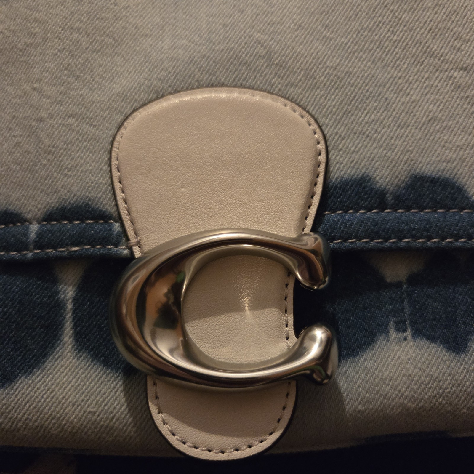 Coach Soft Tabby *RARE* Tie Dye Denim, NWT, Blue/White, Silver Hardware