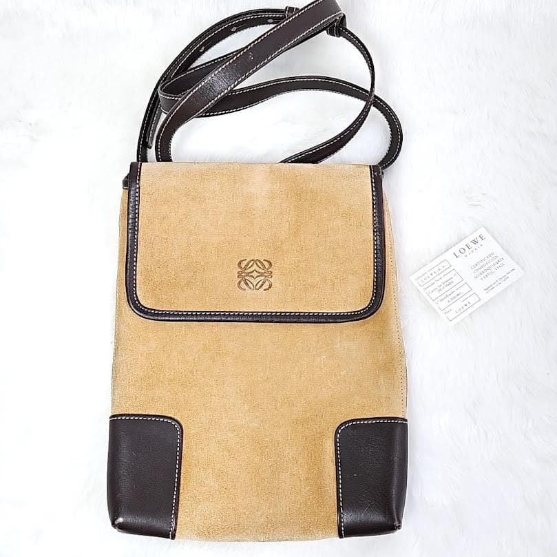 Loewe Men Bag Vintage Anagram Shoulder Spanish Crossbody Limited Edition VHTF De