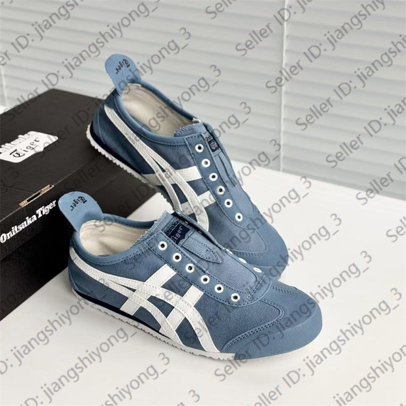 Vintage Onitsuka Tiger MEXICO 66 Mens Womens Slip-on Blue/White D3KON-5601