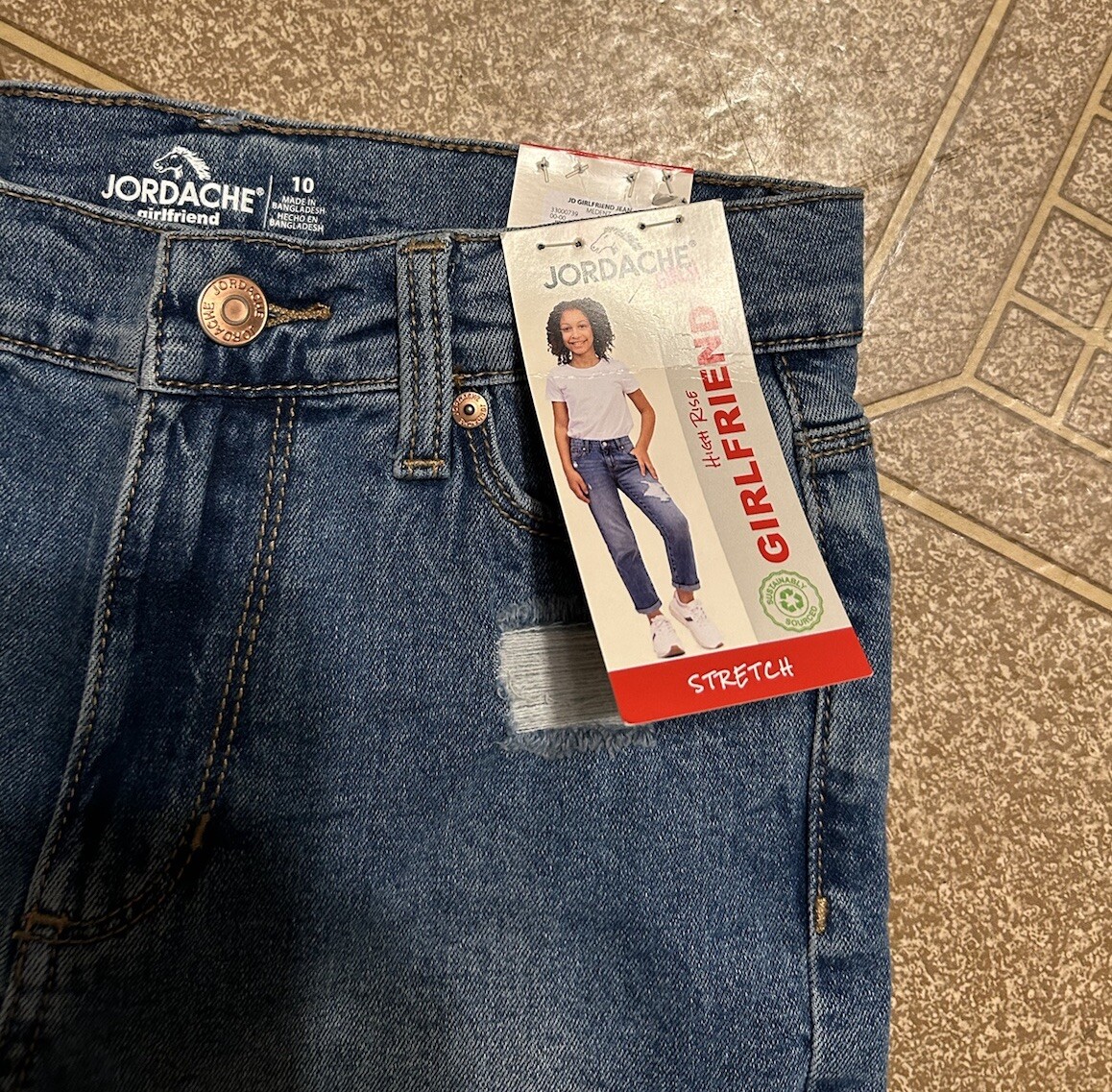 Jordache “Girls Size 10” Girlfriend High Rise Stretch Jeans