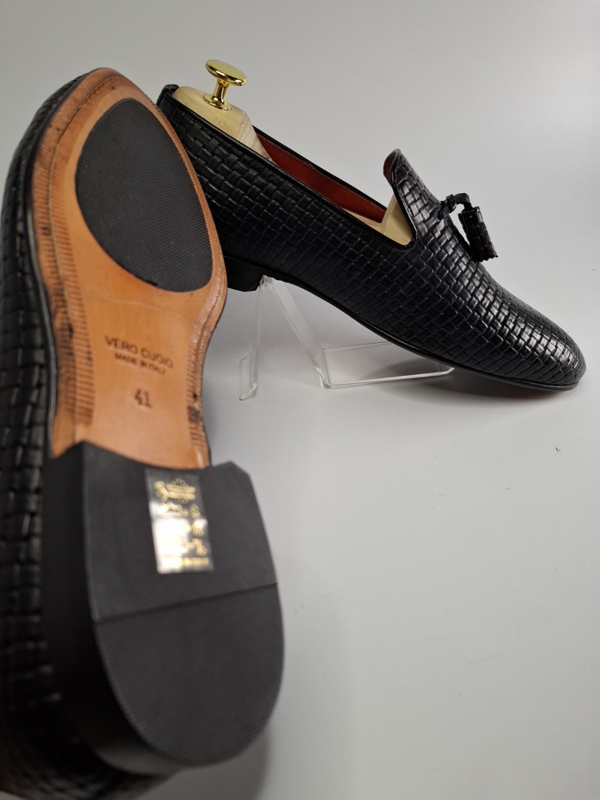 Black Leather Derby Pollini -39/40/41/42/43/44/45/46 New – Made in Italy