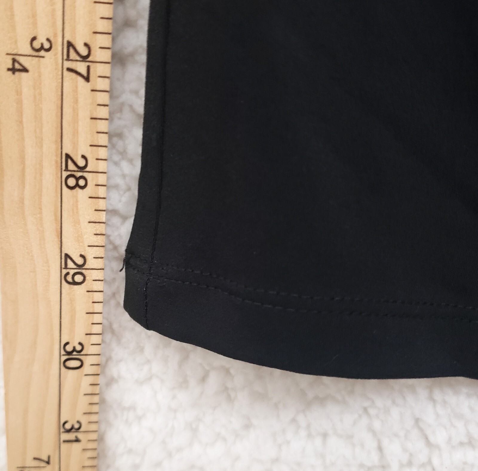 JM Collection Plus 3x Pull On Pants Wide Leg Full Elastic Waistband Deep Black