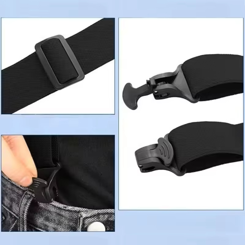 Heavy Duty Elastic Suspenders for Men Trouser Pants Braces Strap Work Belt